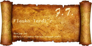 Flesko Teréz névjegykártya